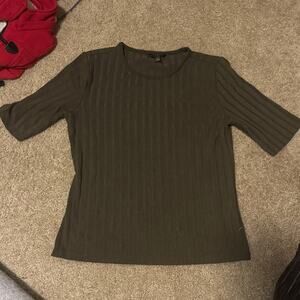 Banana Republic Olive Green Long Sleeve Tee